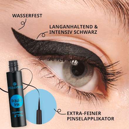 Eyeliner waterproof liquid ink - n. 01 Black essence