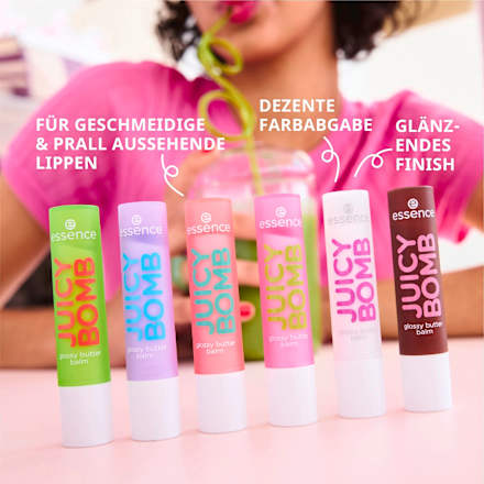 Lippenbalsam Juicy Bomb Glossy 02 So Berry Cute essence