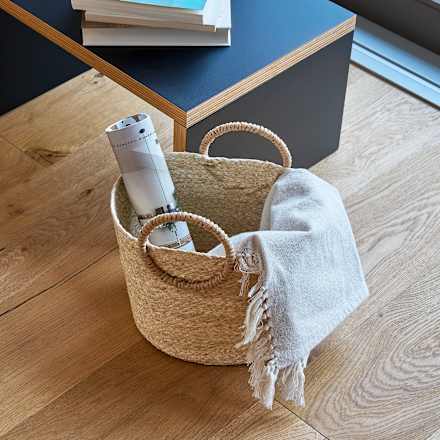 Aufbewahrungskorb aus Seegras, natur (25x20x23 cm) Dekorieren & Einrichten