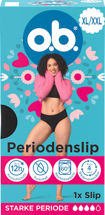 Periodenunterwäsche Slip schwarz Gr. XL/XXL o.b.