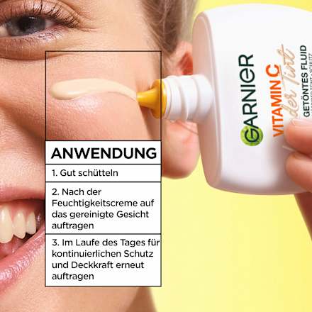Gesichtsfluid Vitamin C Wonder Tint UV LSF 50+, Hell GARNIER