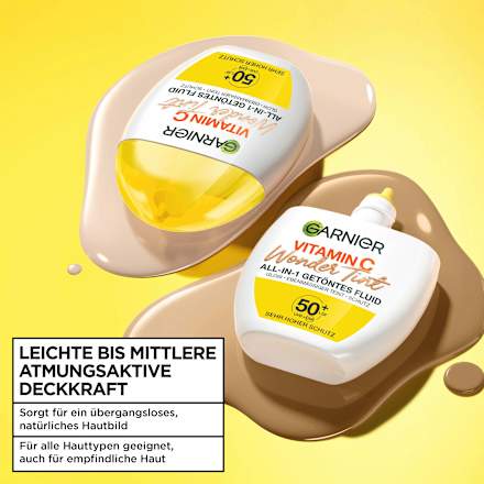 Fluid Vitamin C Wondertint UV LSF 50, Hell GARNIER