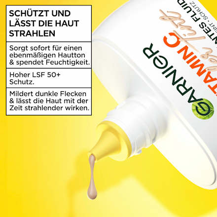 Gesichtsfluid Vitamin C Wonder Tint UV LSF 50+, Hell GARNIER