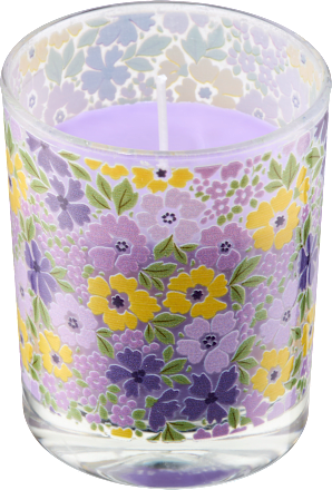 Duftkerze im Glas mit Blumen Profissimo