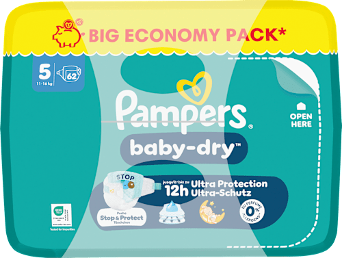 Windeln Gr. 5 (11-16 kg) Big Pack Pampers baby-dry