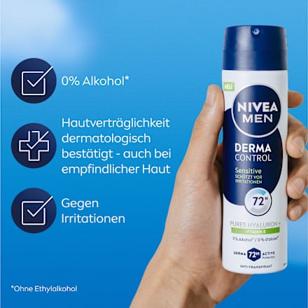 Antitranspirant Deospray Derma Control Sensitive NIVEA MEN