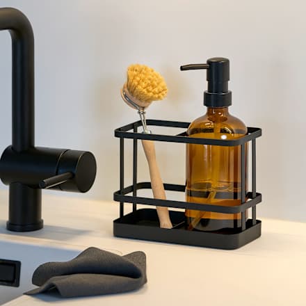 Spülmittelspender aus Glas, braun (500 ml) dm home