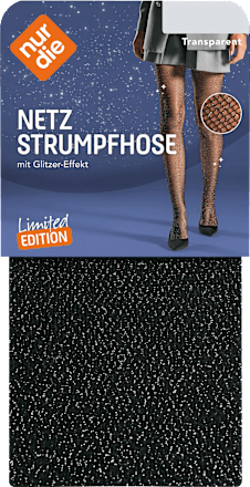 Strumpfhose mit Allover-Glitter-Effekt blau Gr. 38/40, 25 DEN nur die