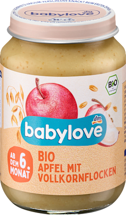 Frucht & Getreide Apfel mit Vollkornflocken, ab dem 6.Monat babylove