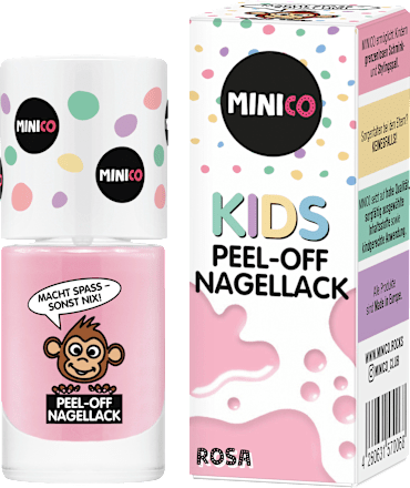 Nagellack Peel-Off rosa für Kinder MINICO