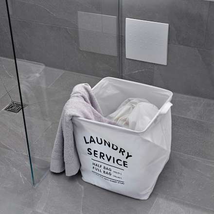 Wäschekorb zum Falten, offwhite (33,5x39,5 cm) BOLTZE