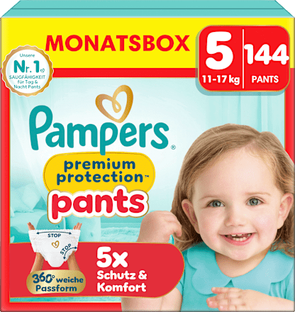 Baby Pants Gr. 5 Junior (11-17 kg) Monatsbox Pampers premium protection