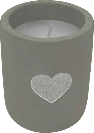 Kerze in Betontopf "Herz"  Dekorieren & Einrichten