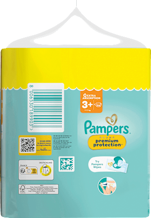 Windeln Premium Protection  Gr. 3+ (7-11 kg) Big Pack Pampers premium protection