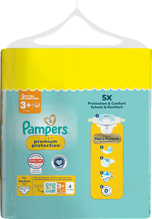 Windeln Premium Protection  Gr. 3+ (7-11 kg) Big Pack Pampers premium protection