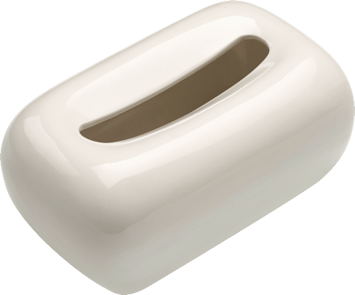 Taschentuchbox aus Keramik, offwhite dm home