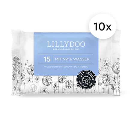 Feuchttücher 99 % Wasser (10x15 St) Lillydoo