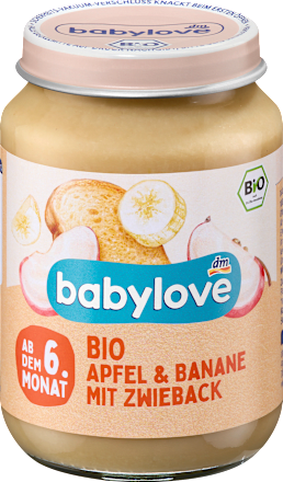Frucht & Getreide Apfel mit Vollkornflocken, ab dem 6.Monat babylove