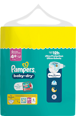 Windeln Baby Dry Gr. 4+ (10-15 kg) Big Pack Pampers baby-dry