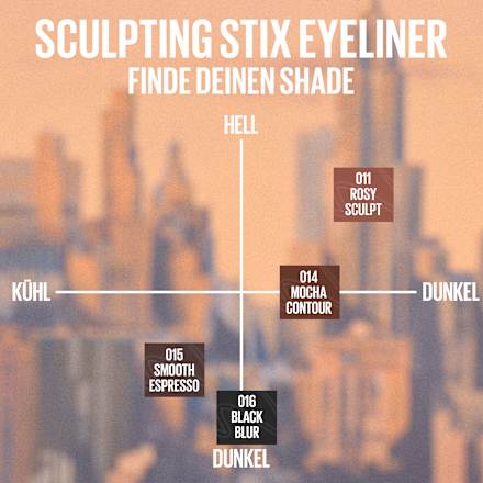 Eyeliner 2in1 Sculpting Stix 16 Black Blur MAYBELLINE NEW YORK