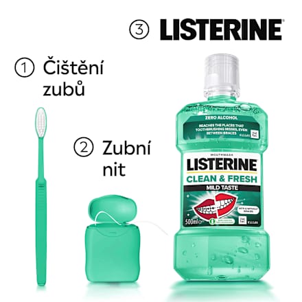 Clean & Fresh ústní voda Mild Taste Listerine