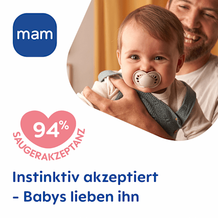 Schnuller Original Pure blau/grün 6-16 Monate mam