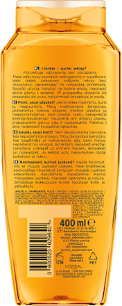 Magiczna Moc Olejków Lekki Szampon Odżywczy z olejkiem kokosowym do włosów normalnych lub suchych  L'ORÉAL PARiS ELSEVE