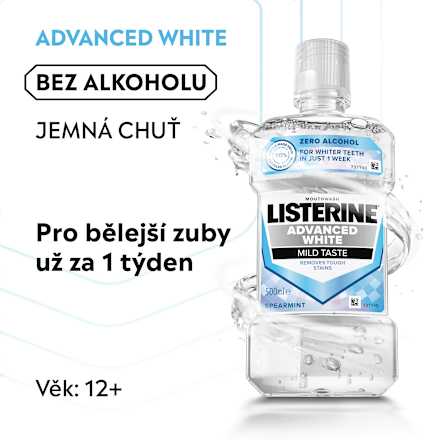 ústní voda Advanced White Mild Taste Listerine