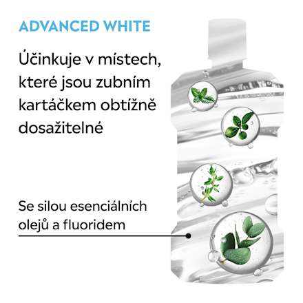 ústní voda Advanced White Mild Taste Listerine