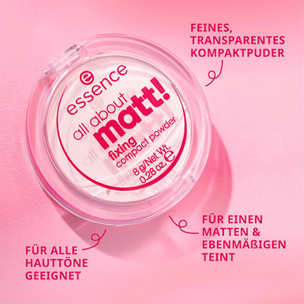 Kompaktpuder Fixierend All About Matt! essence