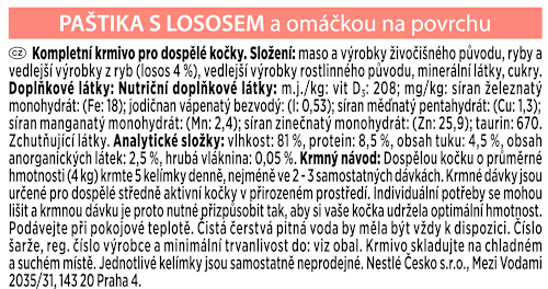 Revelations paštika pro kočky s lososem a omáčkou 2x57g PURINA GOURMET