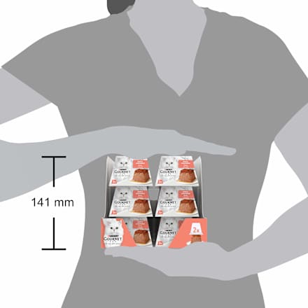 Revelations paštika pro kočky s lososem a omáčkou 2x57g PURINA GOURMET