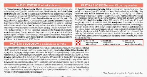 Revelations paštika pro kočky s lososem a omáčkou 2x57g PURINA GOURMET