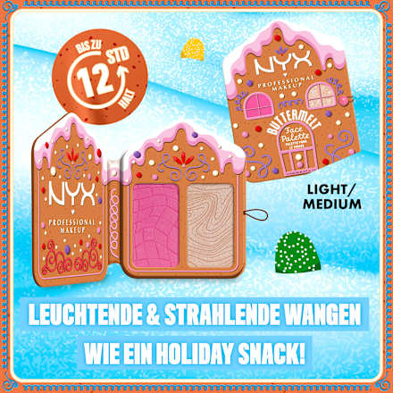 Blush Palette Buttermelt 01 Light Medium NYX PROFESSIONAL MAKEUP