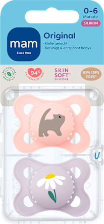 Schnuller Original Pure rosa/flieder 0-6 Monate mam