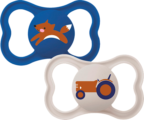Schnuller Supreme blau/beige 16+ Monate mam