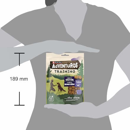 Training doplňkové krmivo pro psy se zvěřinou PURINA AdVENTUROS