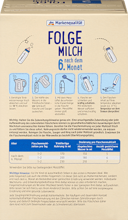 Folgemilch 2 Bio nach dem 6.Monat dmBio