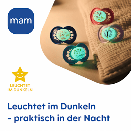 Schnuller Original Night blau 6-16 Monate mam