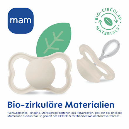 Schnuller Supreme blau/beige 6-16 Monate mam