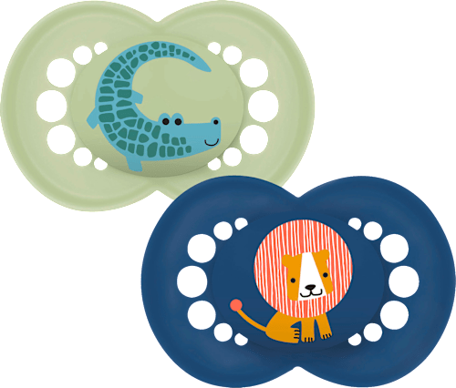 Schnuller Original Pure blau/grün16+ Monate mam