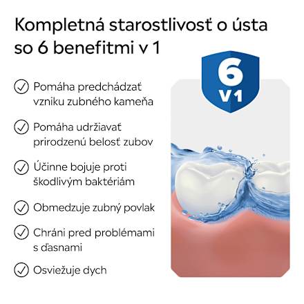 Ústna voda Total Care Stay White Arctic Mint Listerine