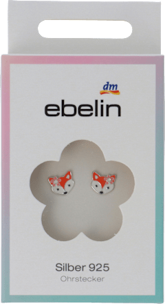 Otroški uhani - lisičke, srebro 925 ebelin