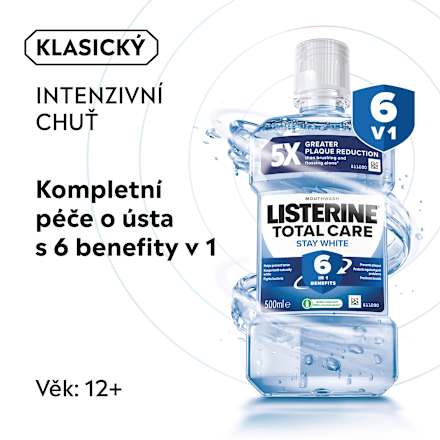 ústní voda Total Care Stay White Listerine