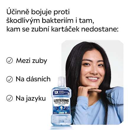 ústní voda Total Care Stay White Listerine