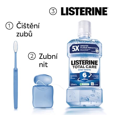 ústní voda Total Care Stay White Listerine
