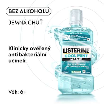 ústní voda Cool Mint Mild Taste Listerine