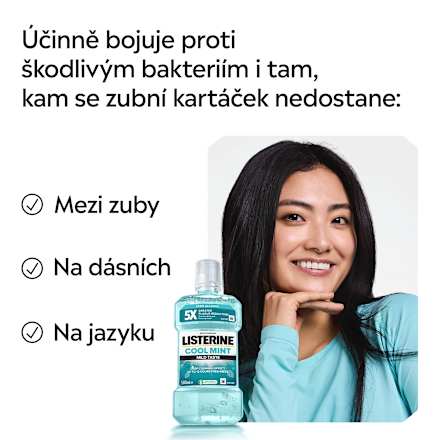 ústní voda Cool Mint Mild Taste Listerine