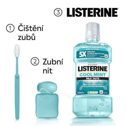 ústní voda Cool Mint Mild Taste Listerine
