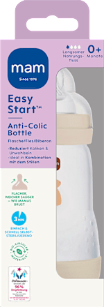 Babyflasche Easy Start Anti-Kolik beige 0+ Monate 260 ml mam